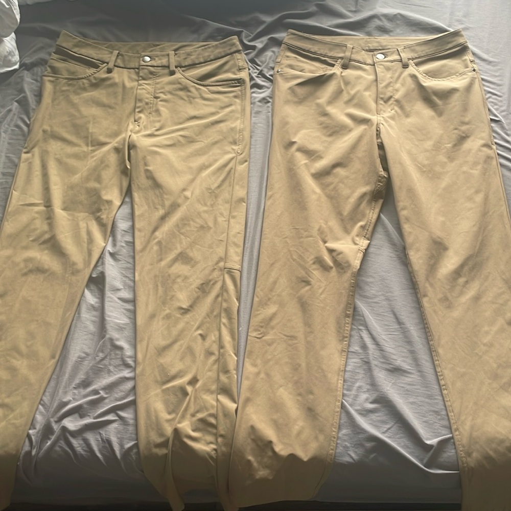 Men’s lulu lemon pants, 1 for 60$ or both of them for 100$.